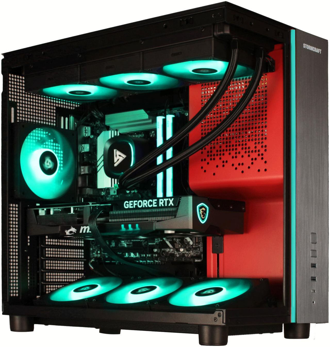 STORMCRAFT Gaming PC PHANTOM AMD RYZEN 7 9800X3D NVIDIA GeForce RTX 5090 - Image 4