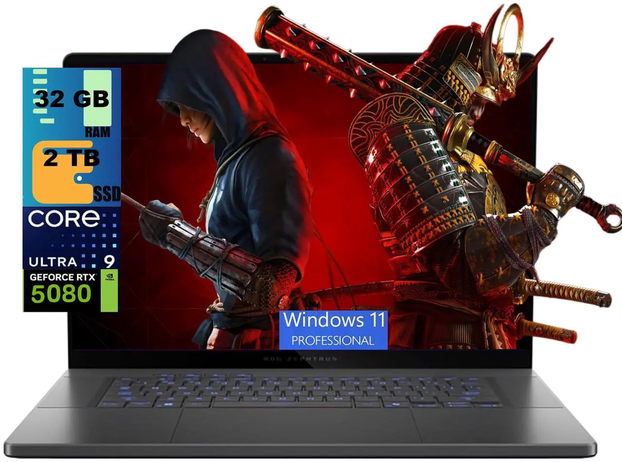 ASUS ROG Zephyrus G16 AI Gaming Laptop, 16.0" OLED WQXGA (2560x1600) 240Hz, Intel Ultra 9-285H 16-Cores Processor