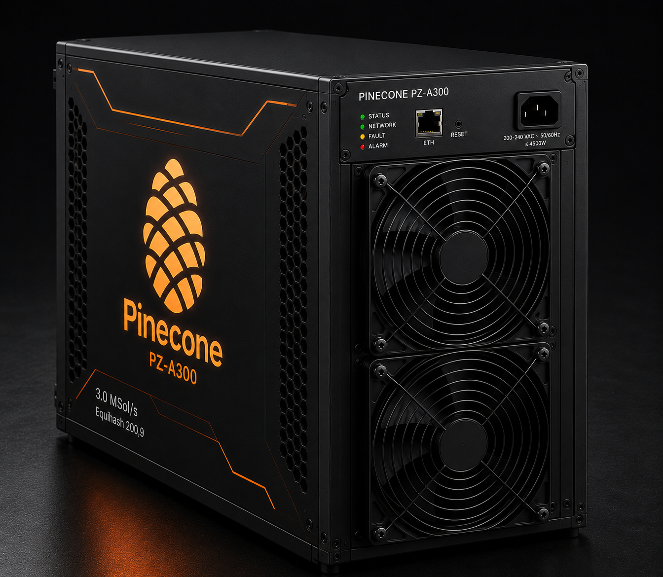 Pinecone Inibox Matches PZ-A300- 3.0 MSol/s Professional Zcash ASIC Miner